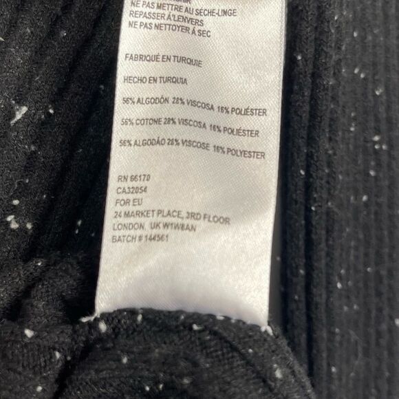 Urban Outfitters Silence + Noise Speckle Patterned Rib Pullover Sweater Black S - Picture 11 of 16